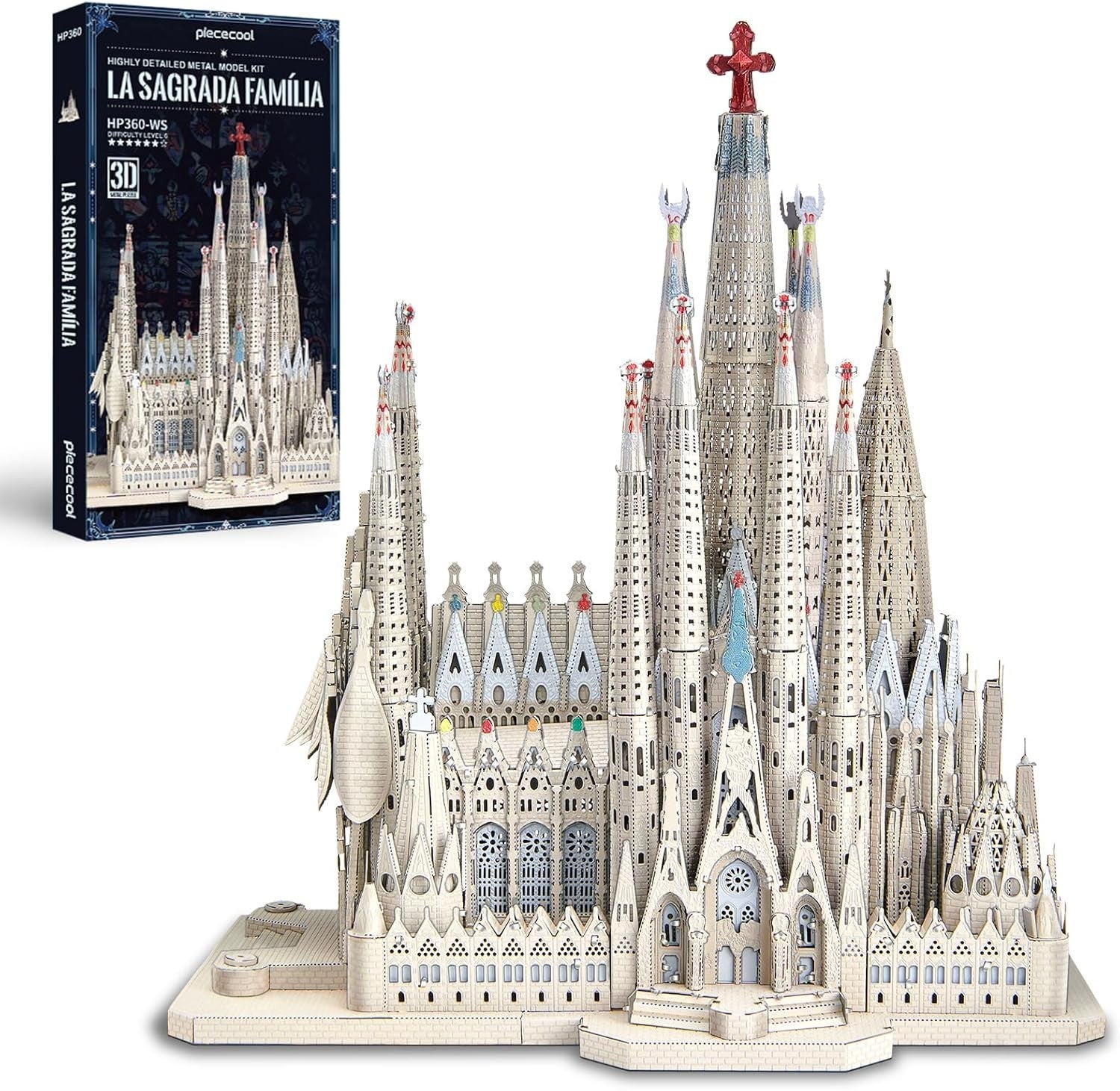 3D Metal Cathedral Puzzle DIY Architecture Model Kit 450PCS Display
