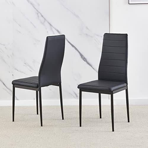 Square Glass Dining Table Set 75x75x76cm Black Metal Frame 2-Seater