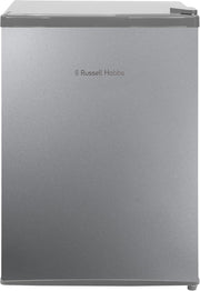 66L Mini Fridge Table Top Compact Larder Silver Reversible Door