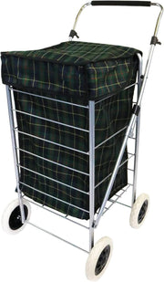 4 Wheel Folding Shopping Trolley Waterproof Bag Market Laundry Cart