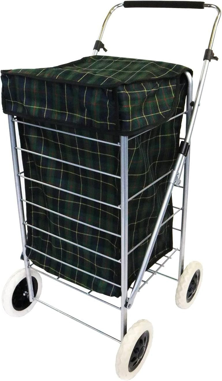 4 Wheel Folding Shopping Trolley Waterproof Bag Market Laundry Cart