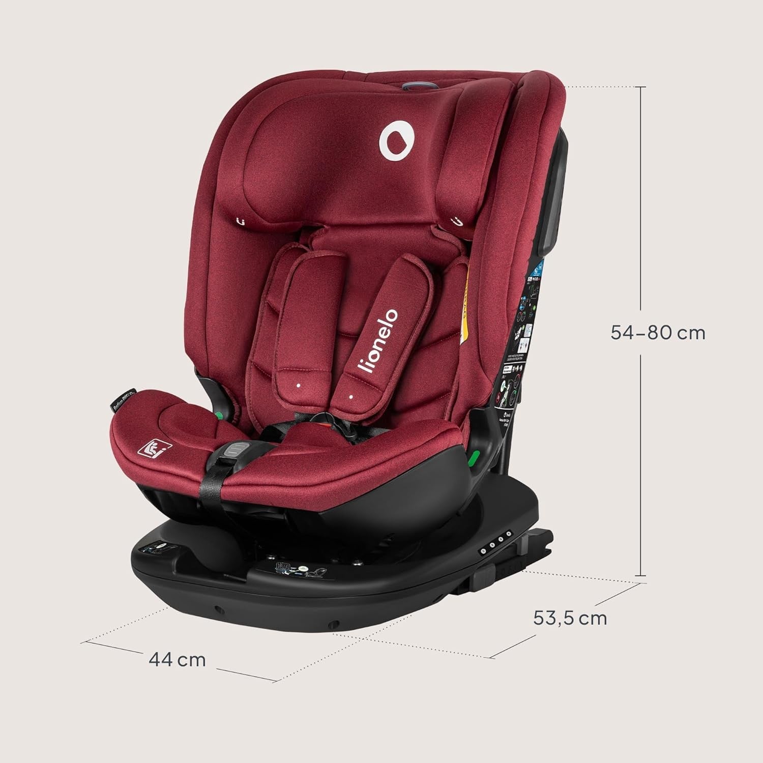 i-Size Rotating Car Seat 0–12 Years ISOFIX 360° Rear & Forward Facing