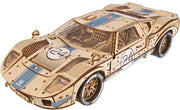 1:12 Scale Wooden Sports Car Puzzle – 970pc DIY Model with V8 Engine