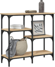 Slim Console Table with Shelves – Narrow Entryway Sofa Table 80x29x75cm