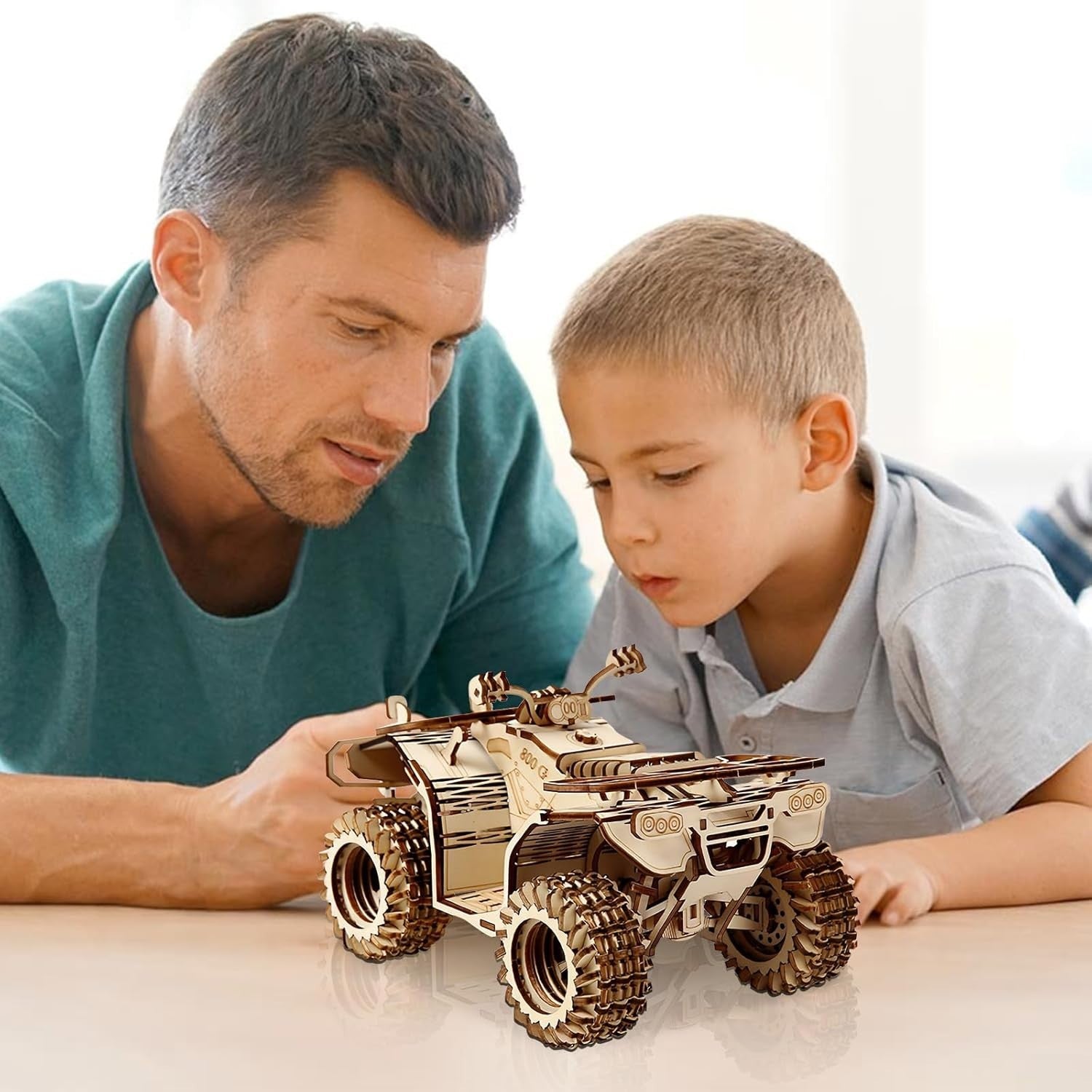 3D Wooden Beach Buggy Puzzle Model Kit – DIY Craft, Home Decor Gift