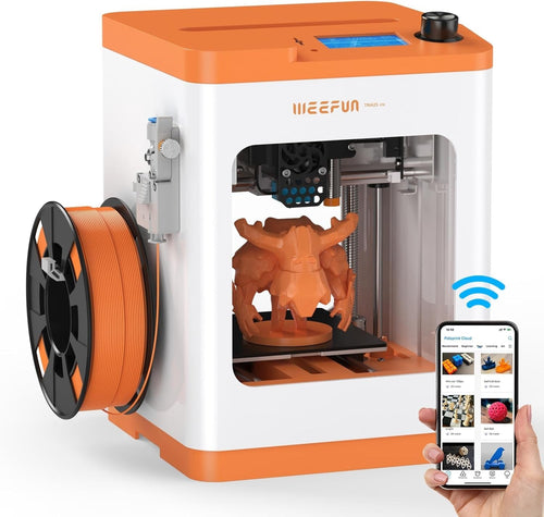 Mini WiFi 3D Printer Auto Level Silent Print Beginner Kids Ready Built