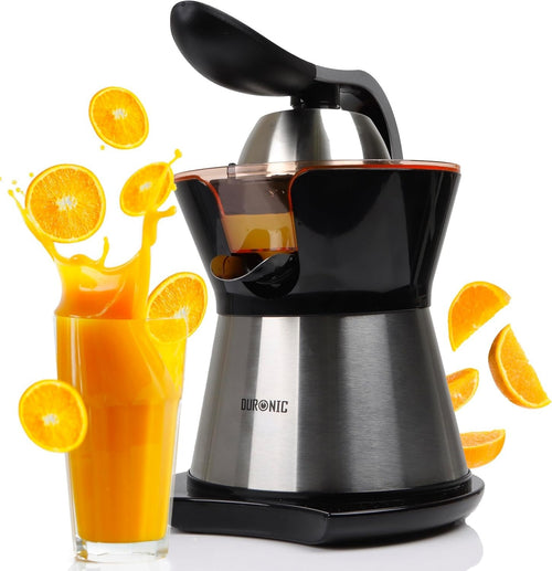 Electric Citrus Juicer 300W Stainless Steel Press 2 Cones Pulp Filter