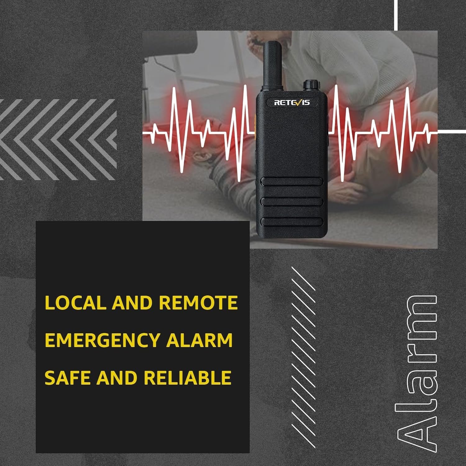PMR446 Walkie Talkies 4 Pack USB-C Rechargeable VOX w Earpieces