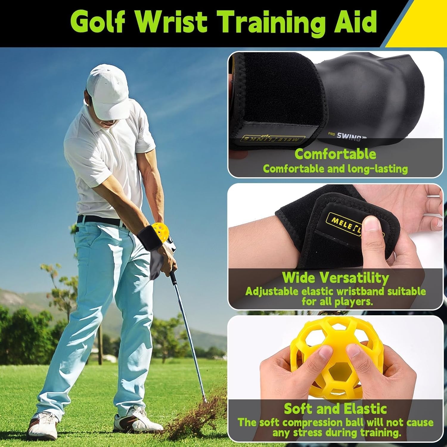 Golf Swing Trainer Ball Grip Posture Corrector Aid