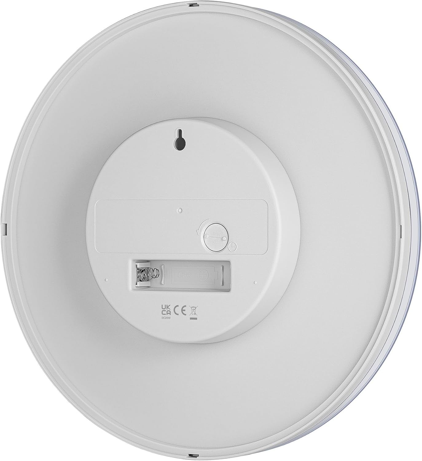 Minimalist Wall Clock 23cm Silent Sweep Quartz Modern White Easy Read Home Decor