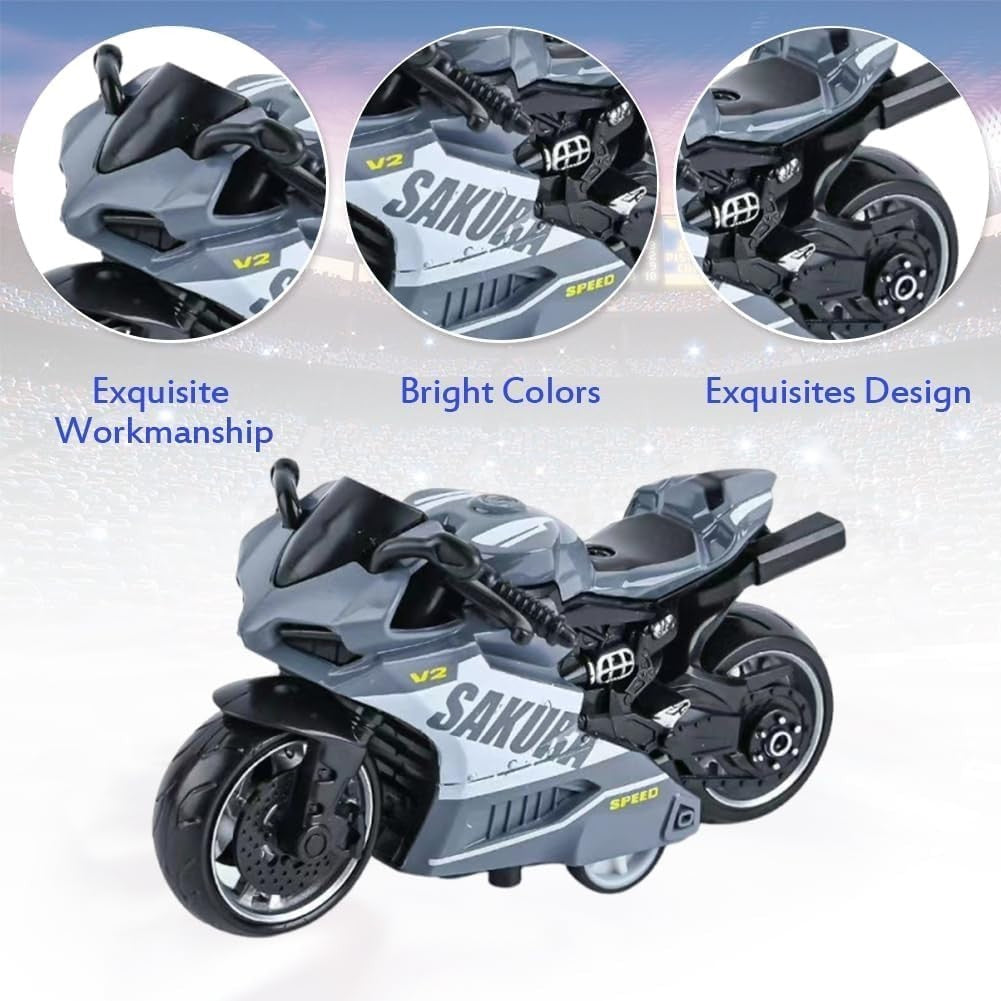 Realistic Motorcycle Toy Model 9x5cm | Safe, Durable, Kid-Friendly Gift