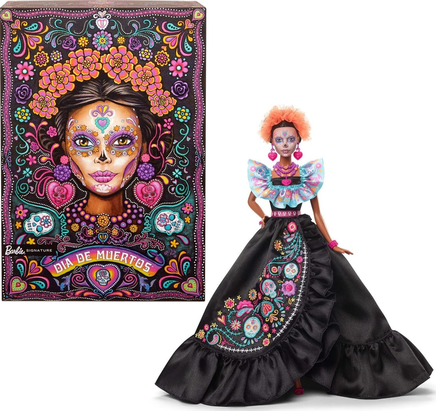 2024 Day of the Dead Collectible Fashion Doll Embroidered Dress
