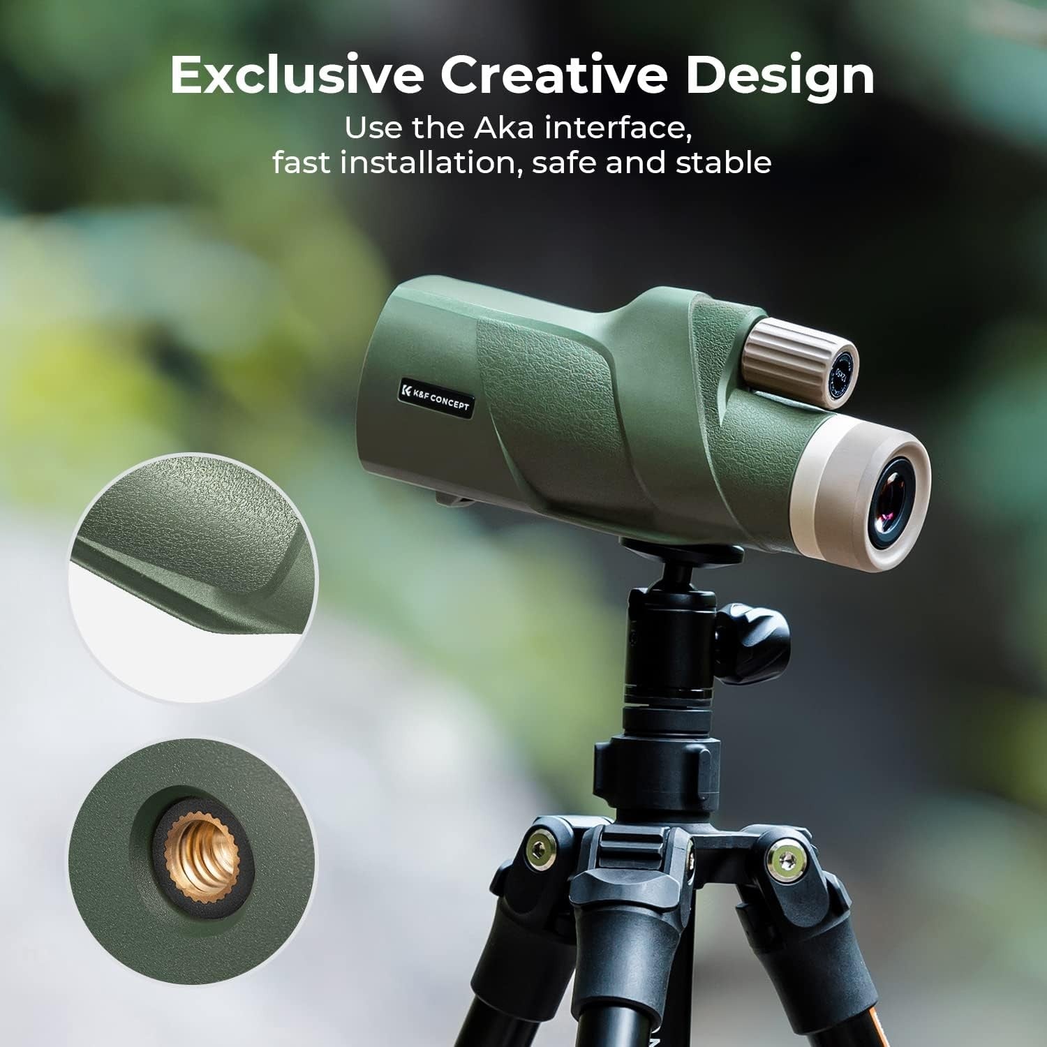 12X50 HD Monocular Waterproof BAK4 FMC Lens – Compact Outdoor Birding Scope