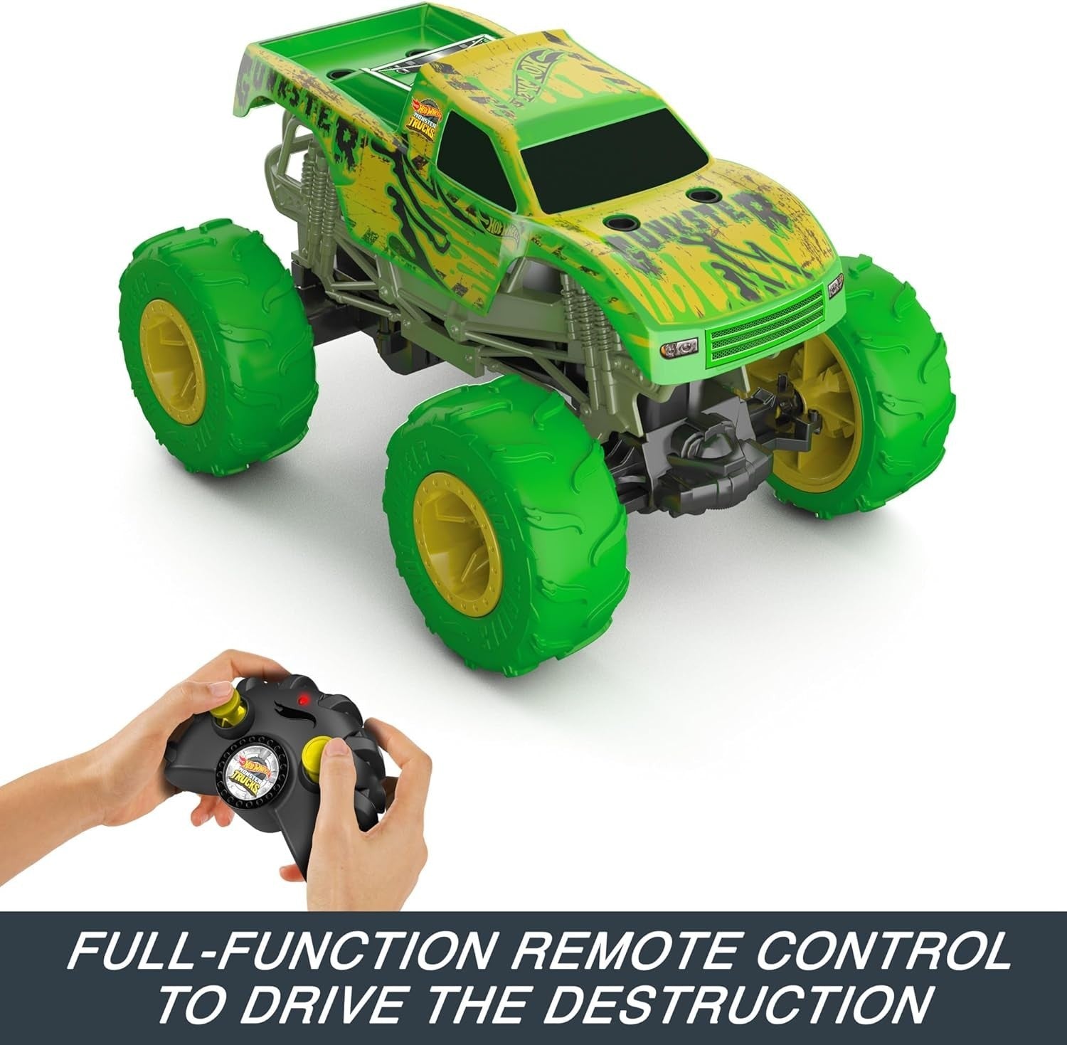 Glow in the Dark Monster RC Truck 1:15 Scale – Off Road 4WD Stunt Car