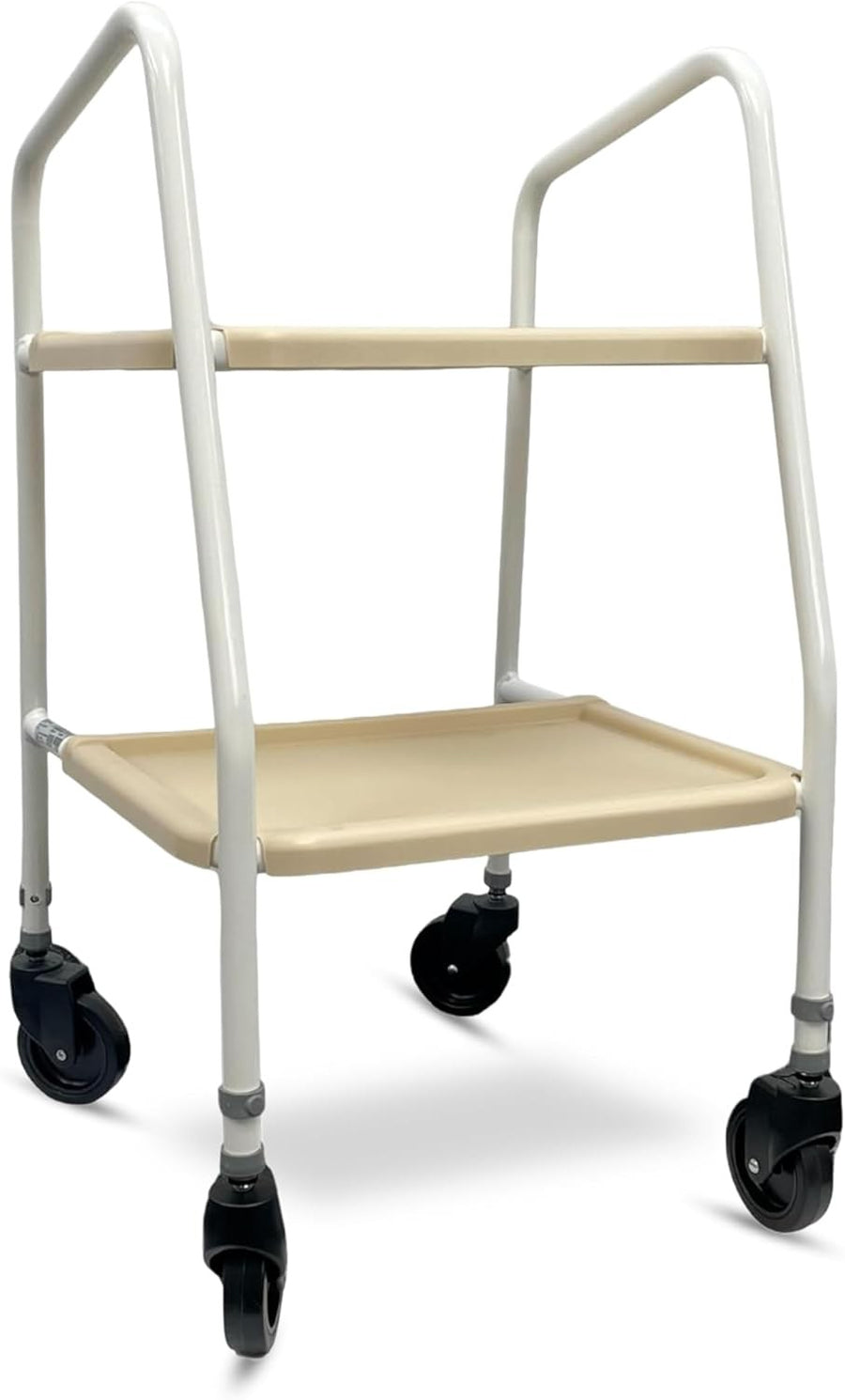 Mobility Walking Trolley Frame with Wheels Tray Indoor Outdoor Support