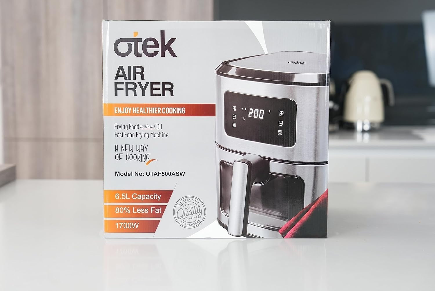 Air Fryer 6.5L 1700W Touchscreen Oil Free Low Fat Timer Temp Control