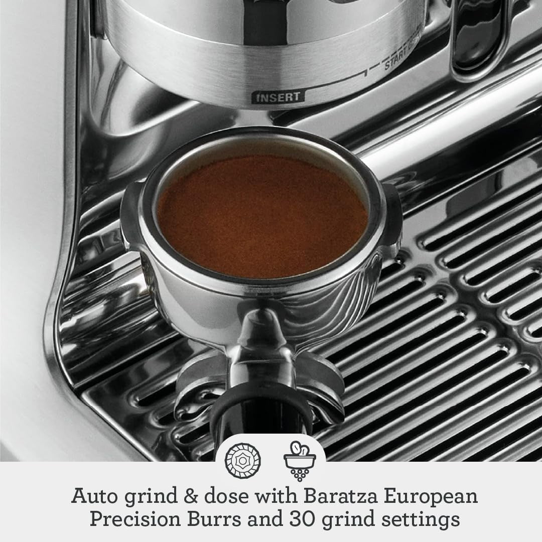 High-Performance Bean-to-Cup Coffee Machine with Grinder, Frother & 30 Settings