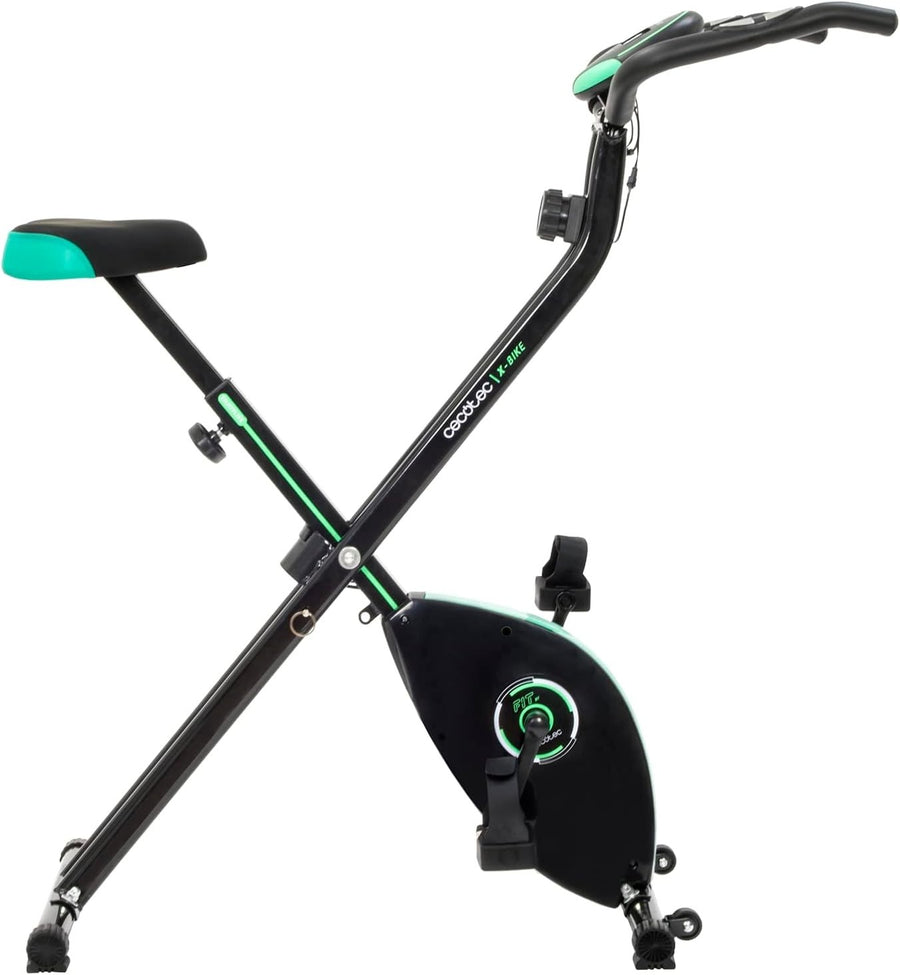 Foldable Magnetic Exercise Bike Pulse Sensors & 8 Resistance Levels