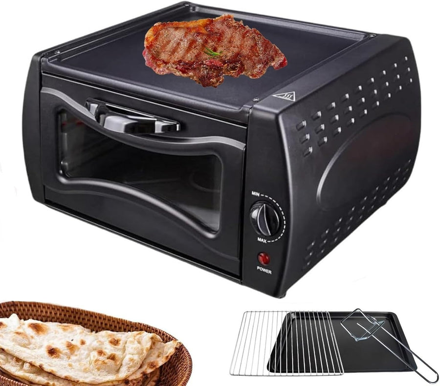 1500W Electric Pizza & Tandoor Oven | 400°C Mini Countertop Chapati Maker 15L