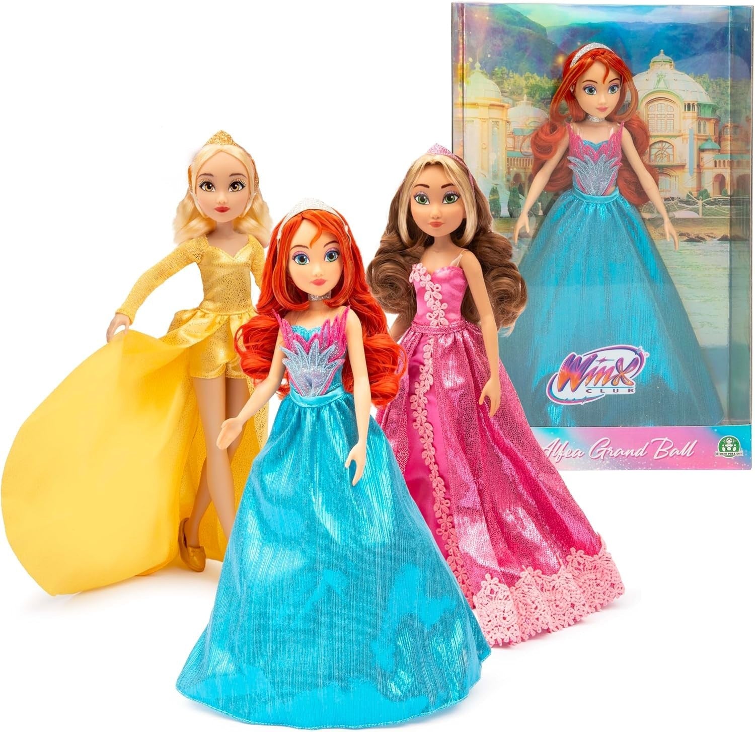 Fairy Ball Fashion Doll Sparkling Blue Gown Tiara Articulated Toy