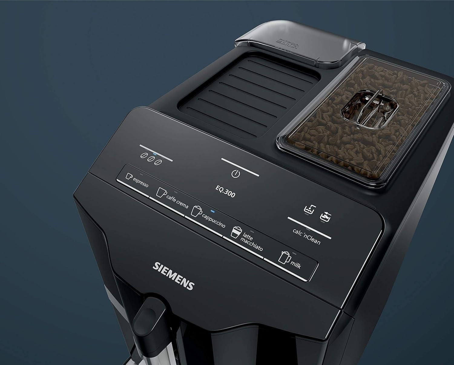 Bean-to-Cup Coffee Machine with Milk Frother, 1.4L Tank, One-Touch Drinks