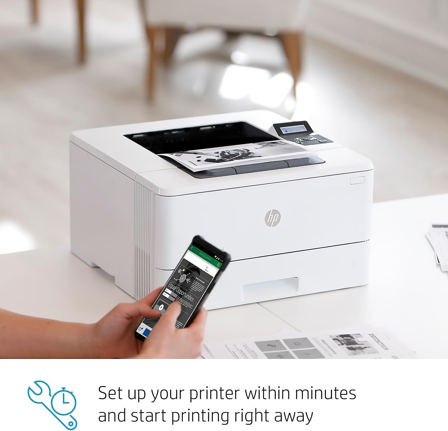 LaserJet Pro M404dn Monochrome Printer | Auto-Duplex | Ethernet & USB