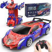 Spider Transforming RC Car 1:18 Robot Car Toy – 360° Spinning Remote Control