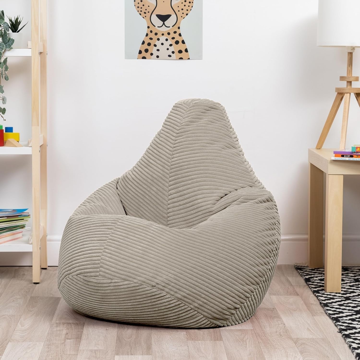 Kids Bean Bag Chairs 2 Pack Soft Corduroy Lounge Chairs for Reading Gaming