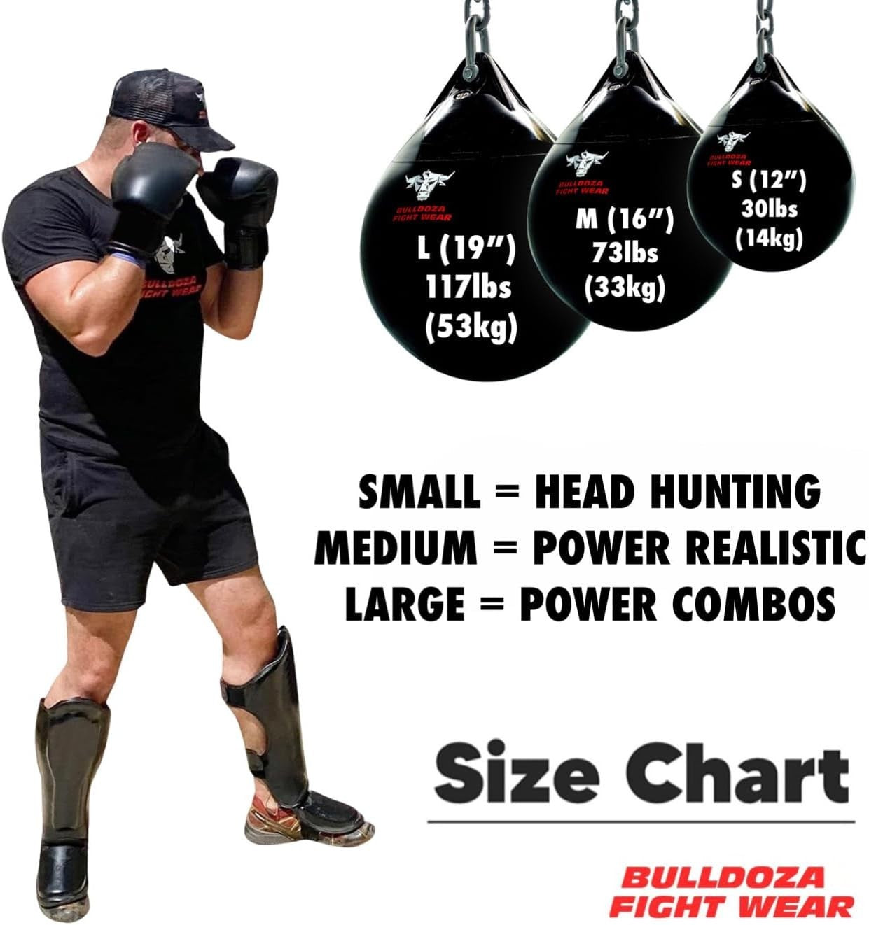 Water Filled Punching Bag 33kg Heavy Duty Boxing Uppercut Training