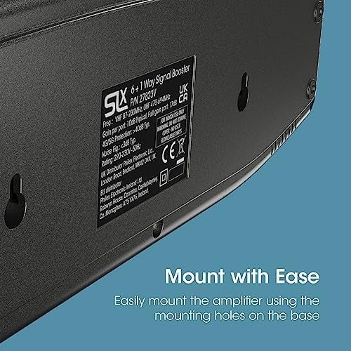 6-Way TV Signal Booster Aerial Amplifier Coax 4G/5G Filter Indoor