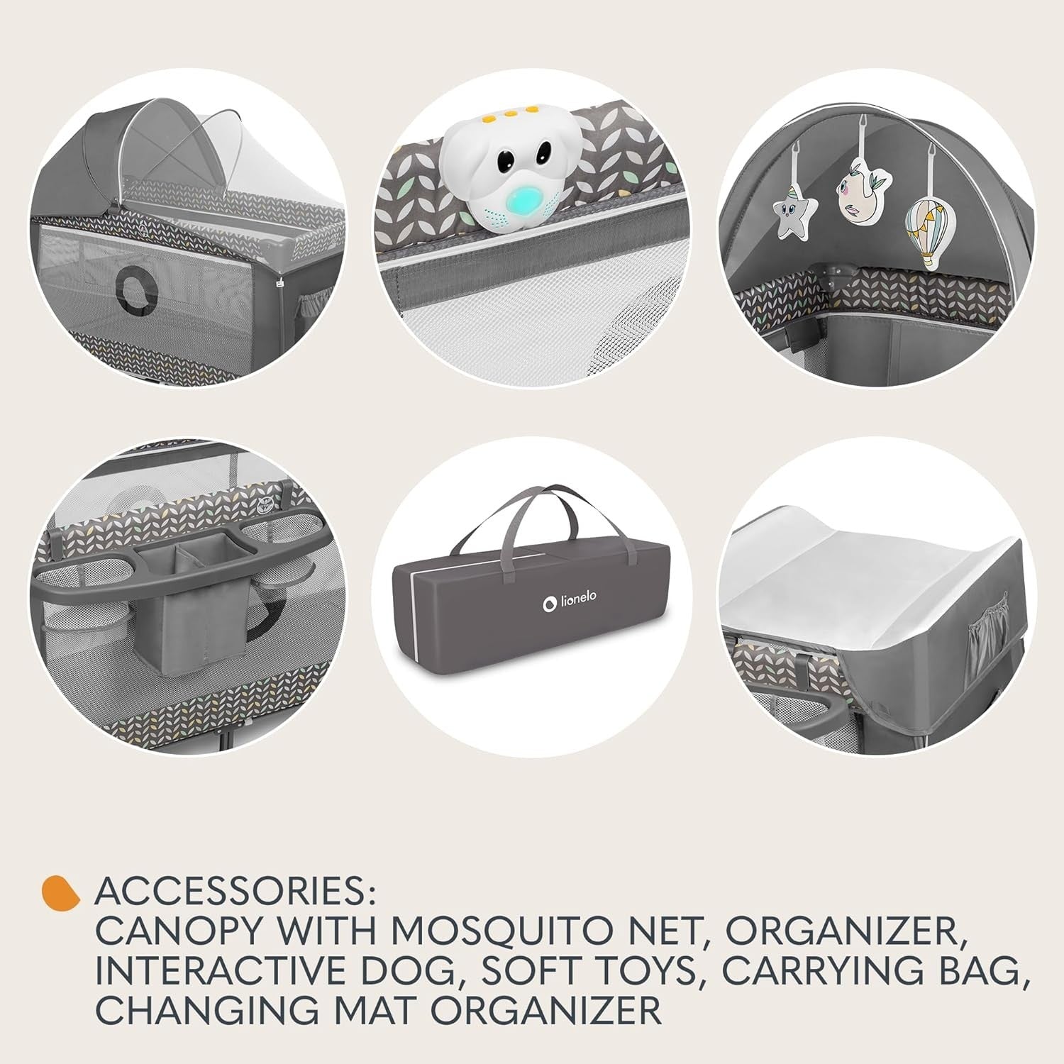 2in1 Travel Cot & Portable Baby Playpen w/ Changing Table + Canopy