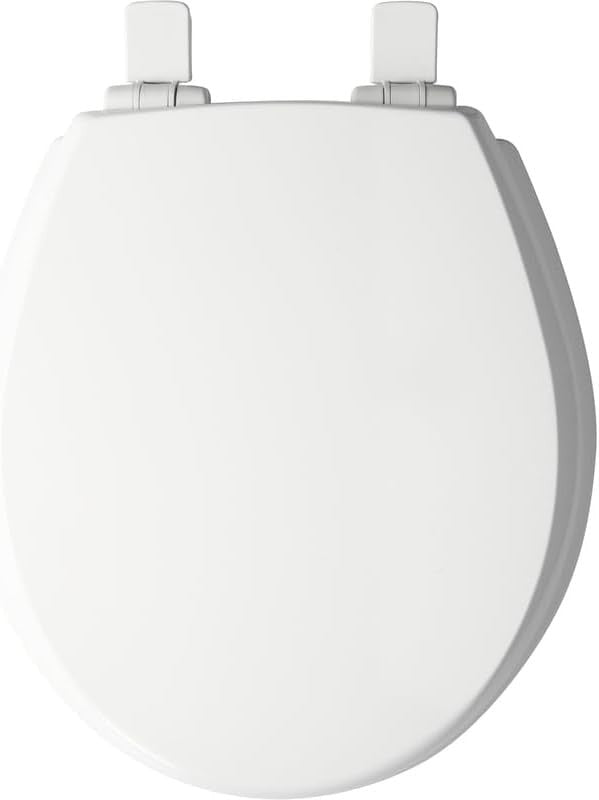 Round Toilet Seat White Soft Close Easy Clean Precision Fit