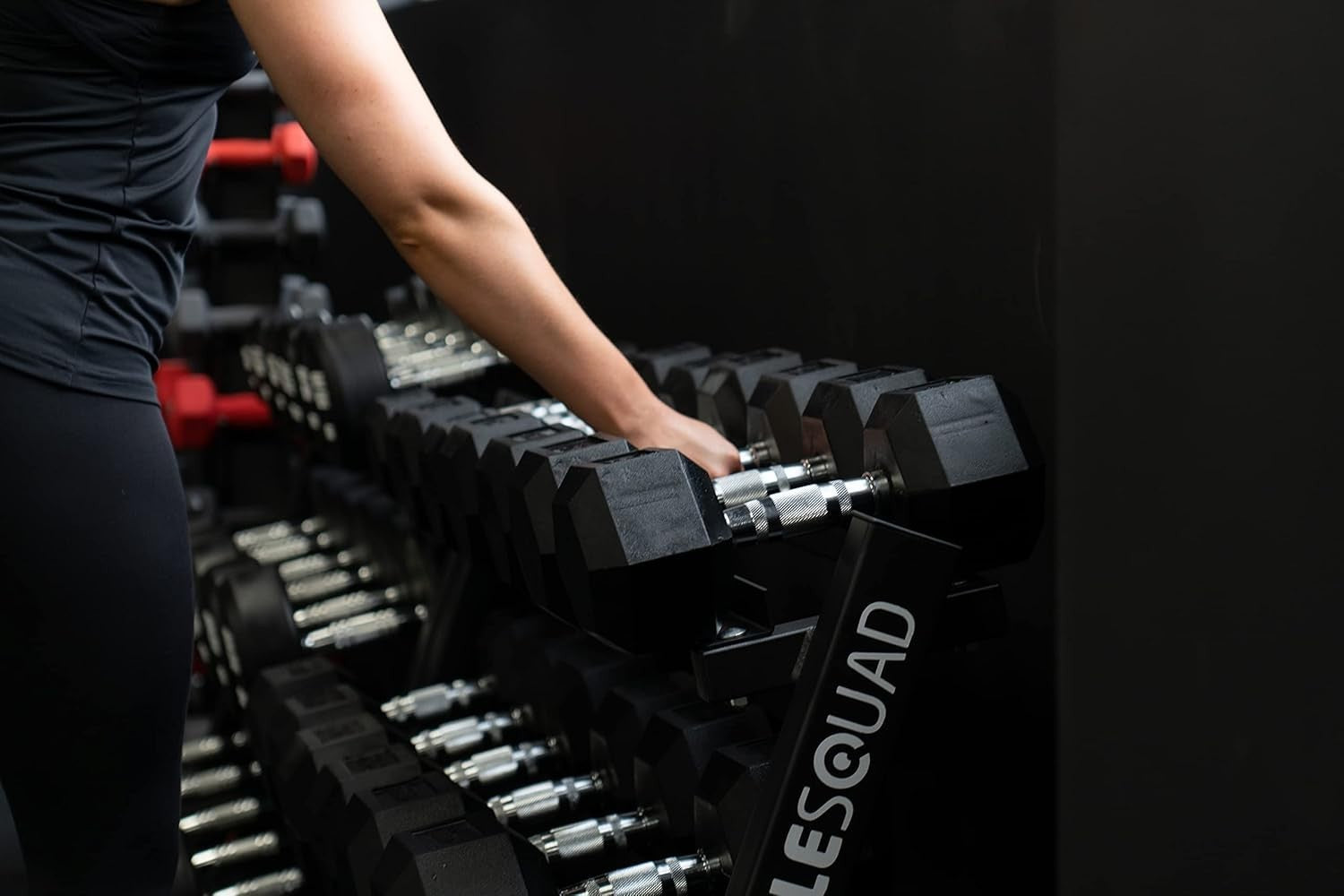 30kg Hex Dumbbells Pair Rubber Encased Anti Roll Home Gym Weights
