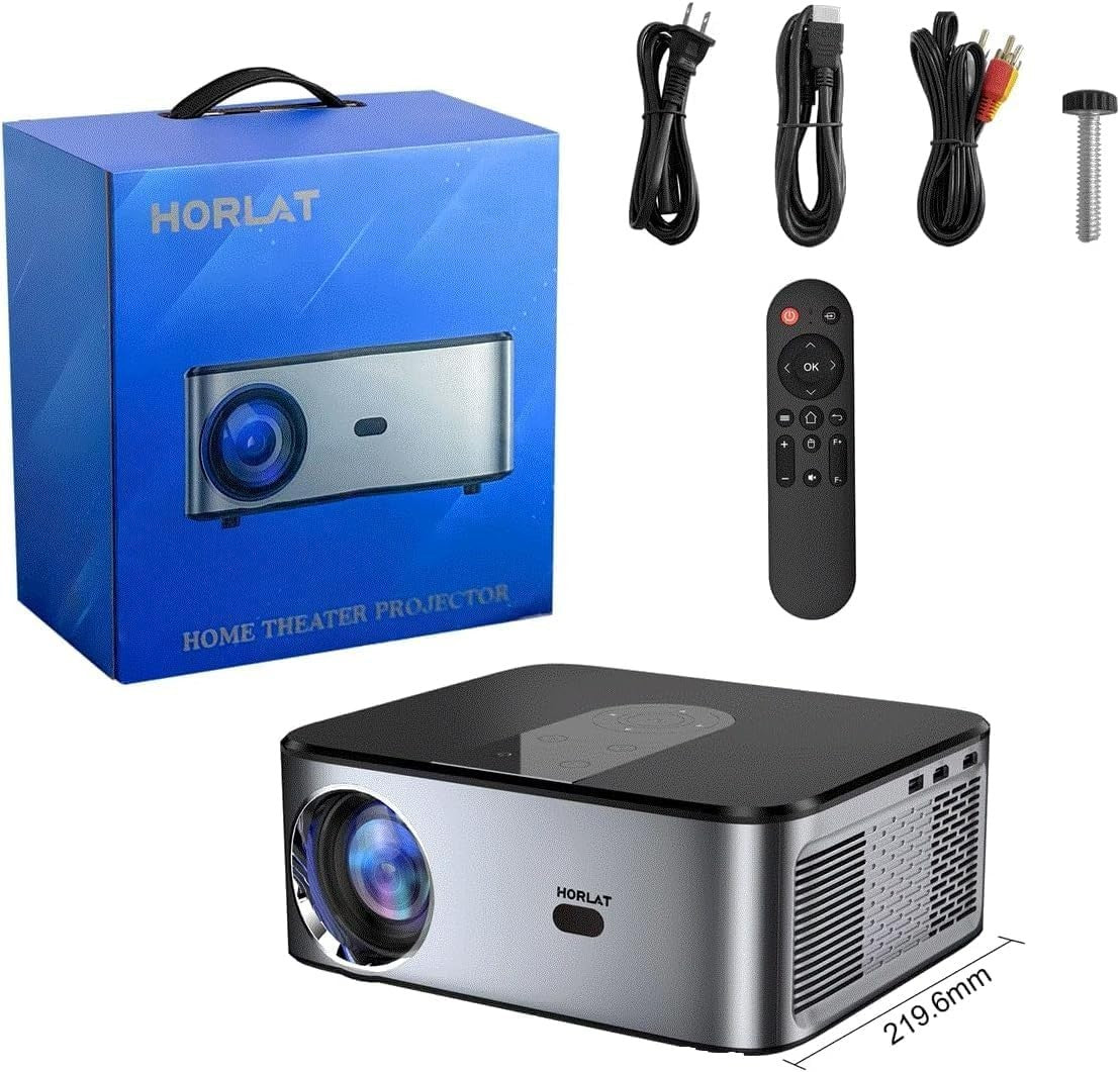 4K Android Projector 800 ANSI 1080P 3D 5G WiFi Portable