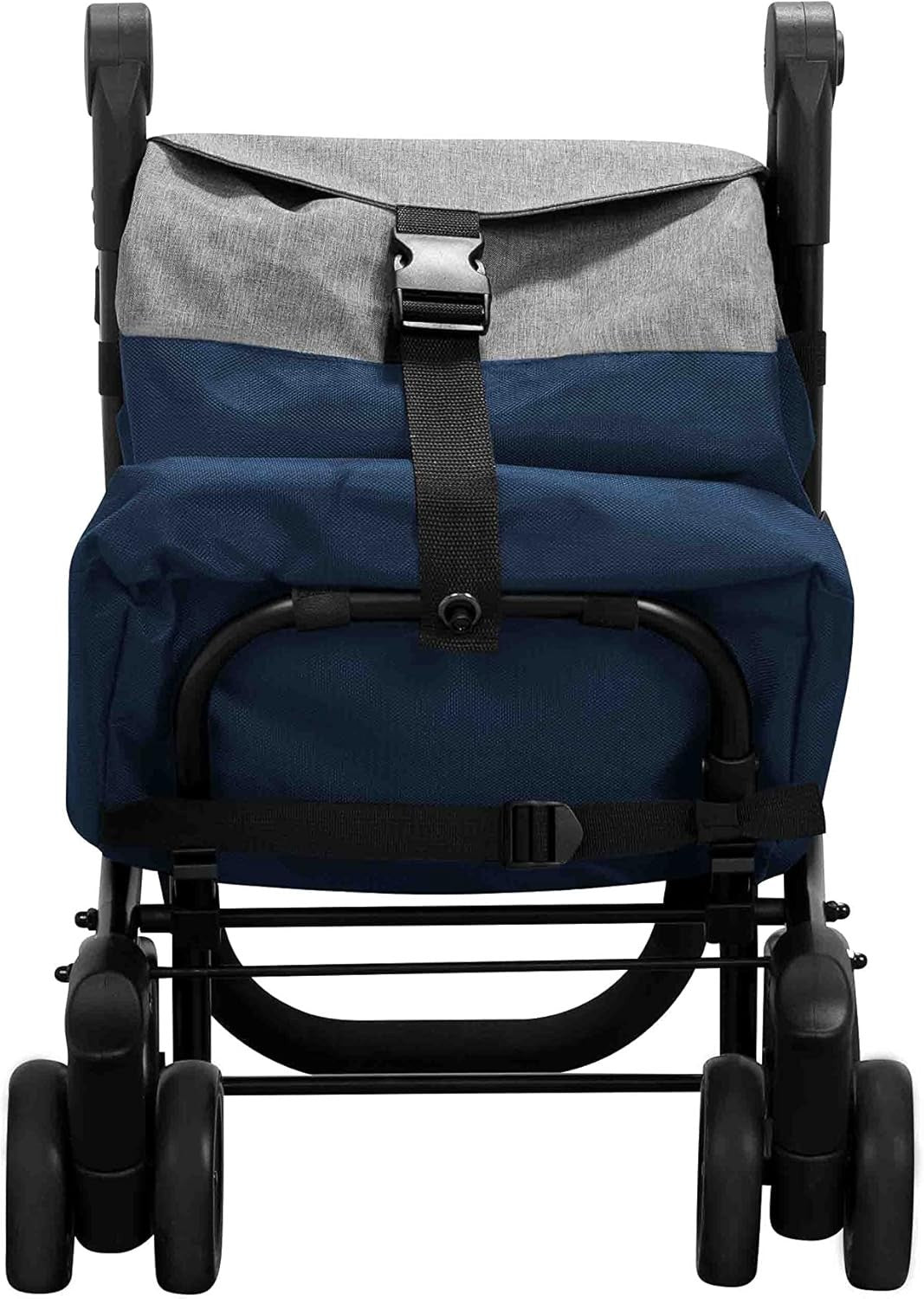 Folding 4-to-2 Wheel Shopping Trolley 43L Lightweight Aluminium Cart