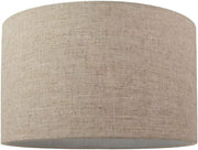 Natural Oatmeal Linen Drum Lampshade 40cm x 28cm Interior Lighting Decor