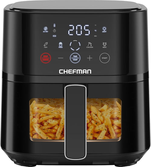 Digital Air Fryer 3.75L | Touch Control, Window View, 4 Presets, Non-Stick
