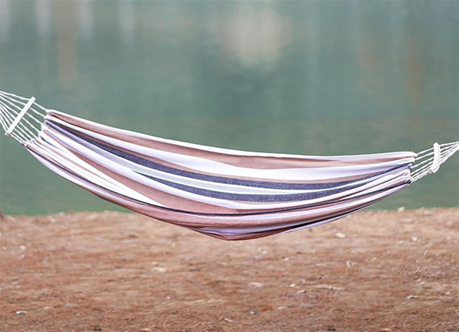 Portable Single-Person Camping Hammock, 200x150CM Canvas, Lightweight Travel