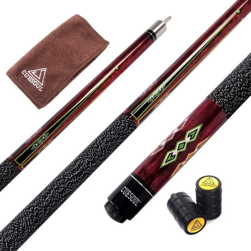 58in Canadian Maple Pool Cue 19-21oz 13mm Tip Irish Linen Wrap
