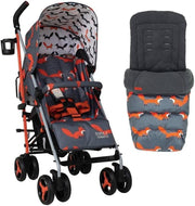 Compact Umbrella Baby Stroller 25kg Capacity, Footmuff, One-Hand Fold