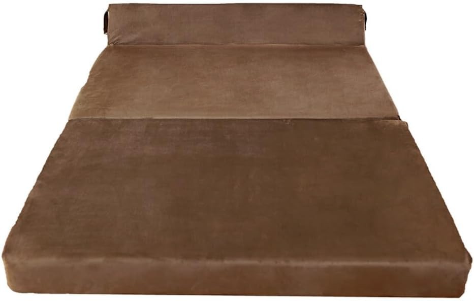 Double Fold Out Velvet Sofa Bed | Plush Foam Mattress | Space-Saving Z Bed