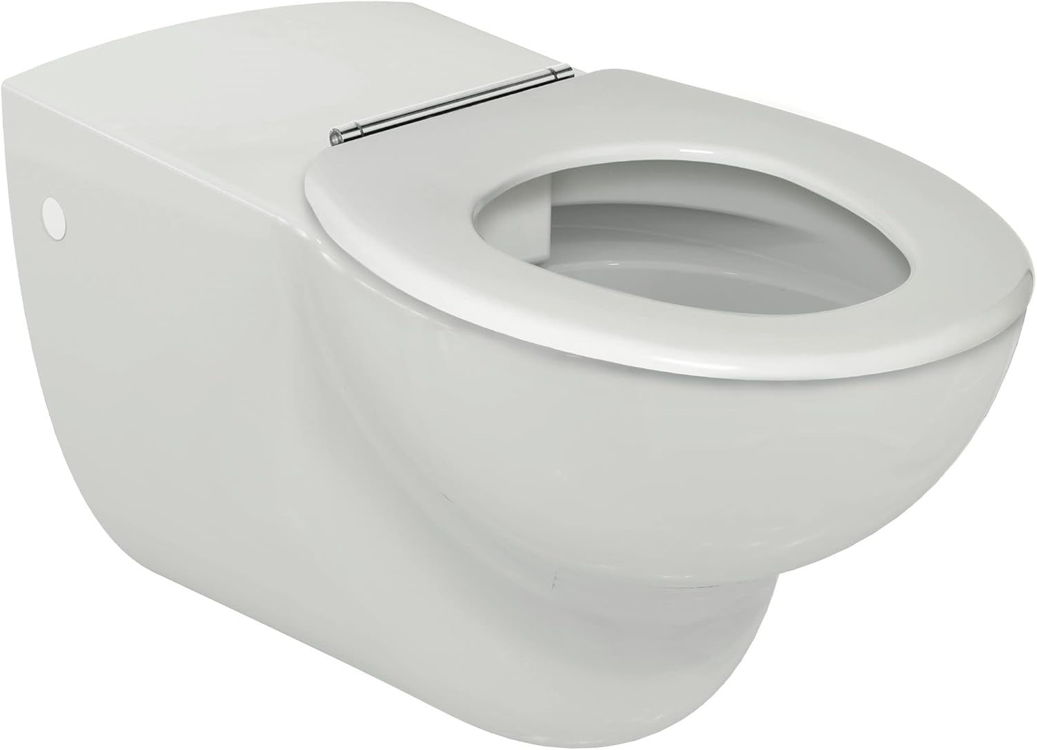 Connect Freedom Toilet Seat Ring White Duroplast Stainless Steel Rod Hinge