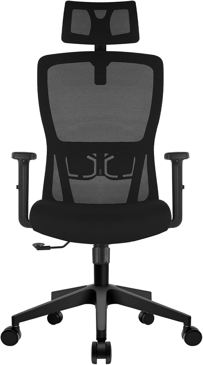 Ergonomic Mesh Office Chair Adjustable Lumbar Back Tilt Swivel Computer Desk Sea
