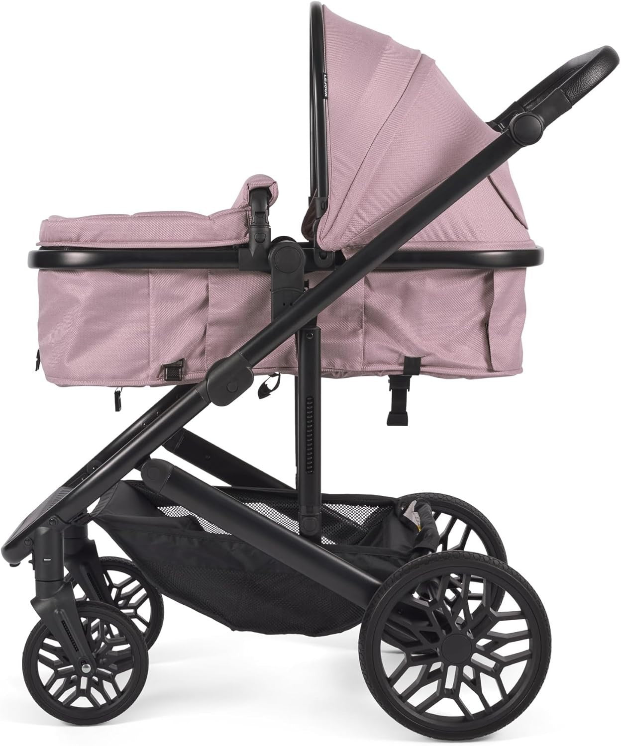 Baby Pushchair Travel System Foldable Stroller Carrycot One Hand Fold Pink