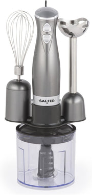 3-in-1 Hand Blender Set | Whisk, Food Processor & Chopper, 500ml Bowl
