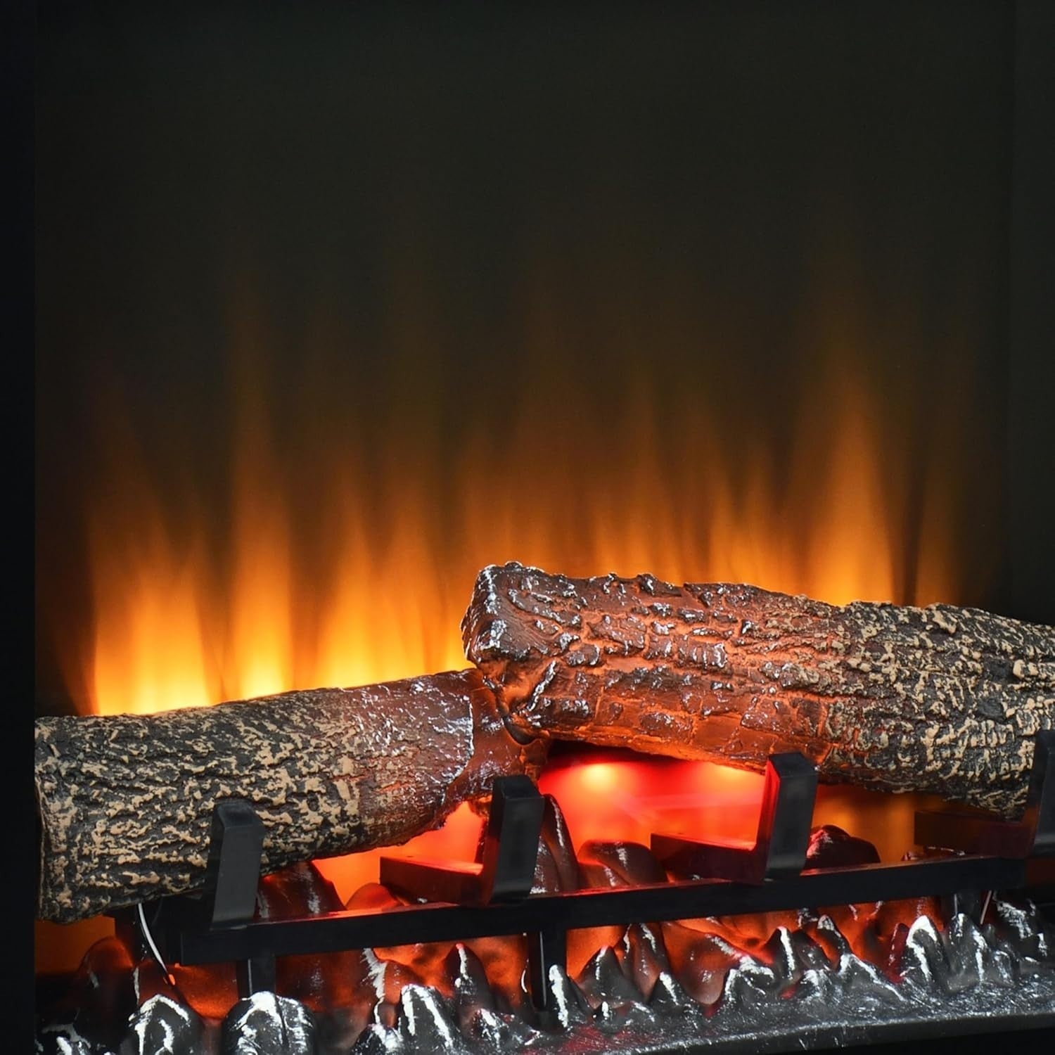 Freestanding 1.5kW Electric Fireplace Suite with Multicolor Flame & Remote