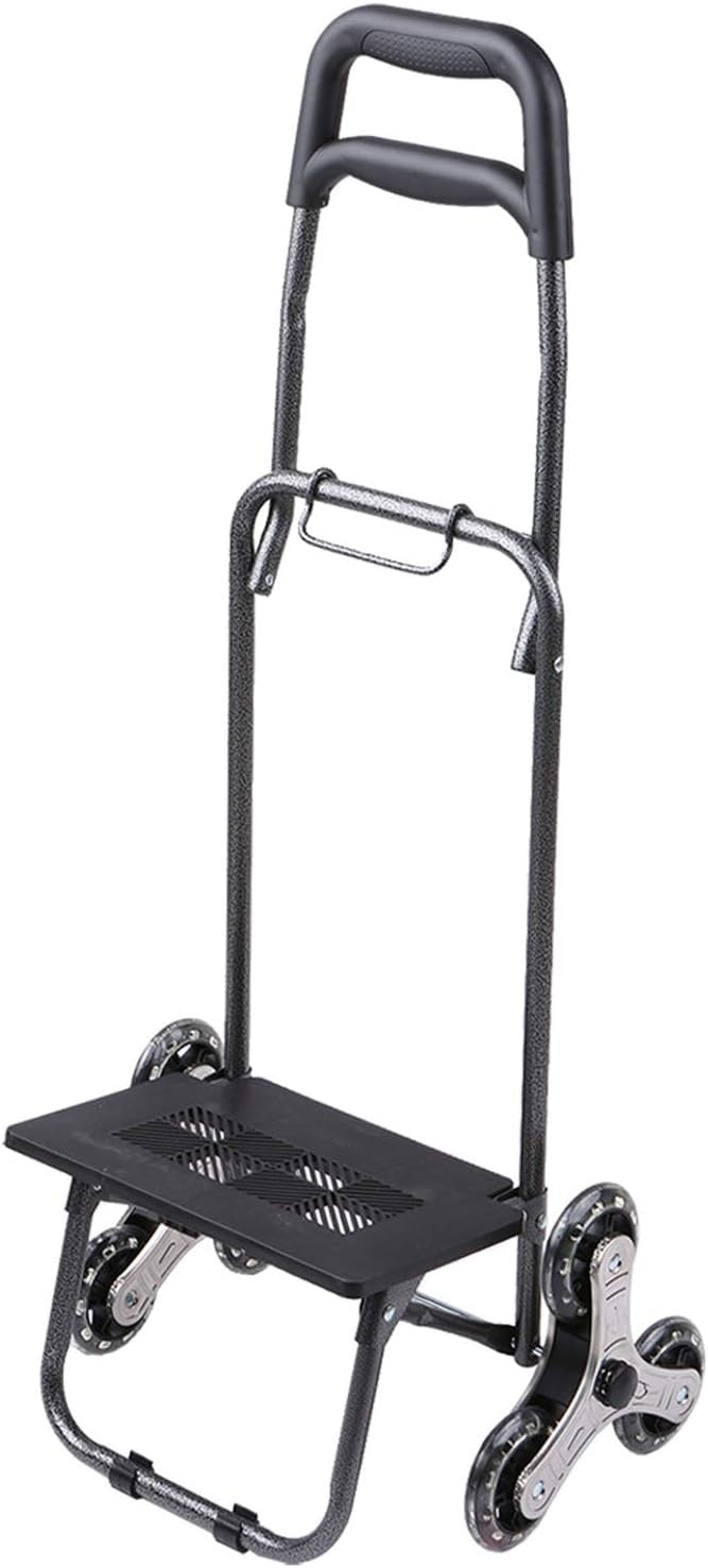 Stair Climber Grocery Cart Lightweight Metal Frame w/ Oxford Bag & PU Wheels