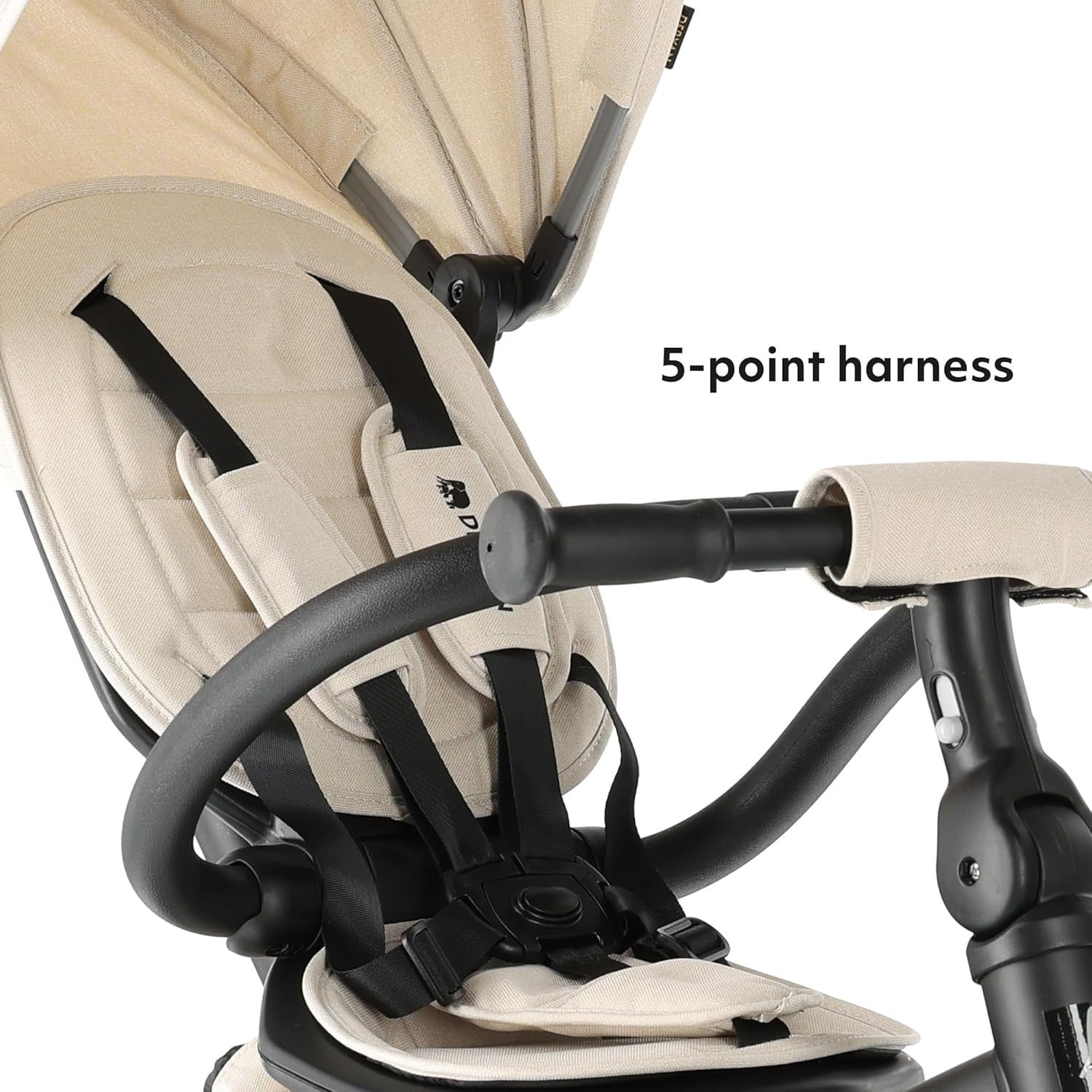 5 in 1 Foldable Baby Trike Push Handle Swivel Seat Canopy 9M-4Y