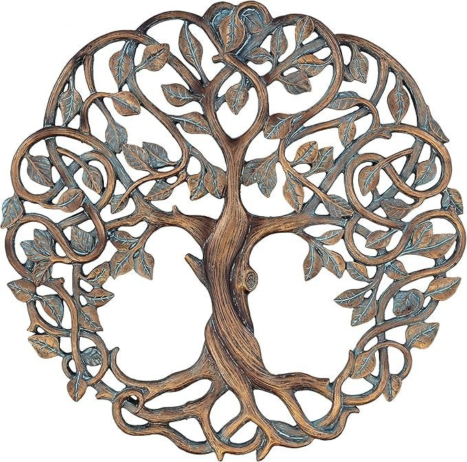 Tree of Life Wall Plaque Celtic Garden Art Rustic Home Decor