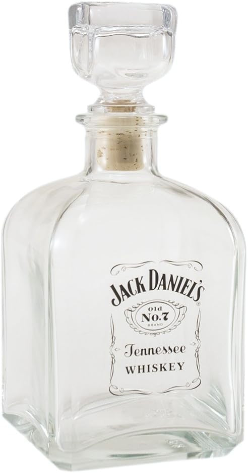 Premium Square Glass Liquor Decanter 750ml Heavyweight Display Gift